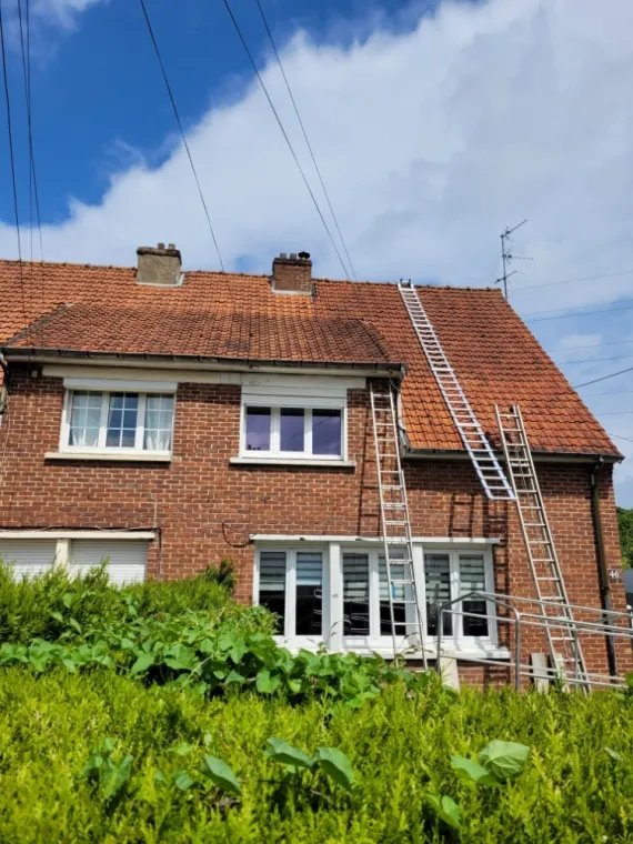 Nettoyage de toiture de maison à Saint-Omer, Auchel, Delepine Entreprise